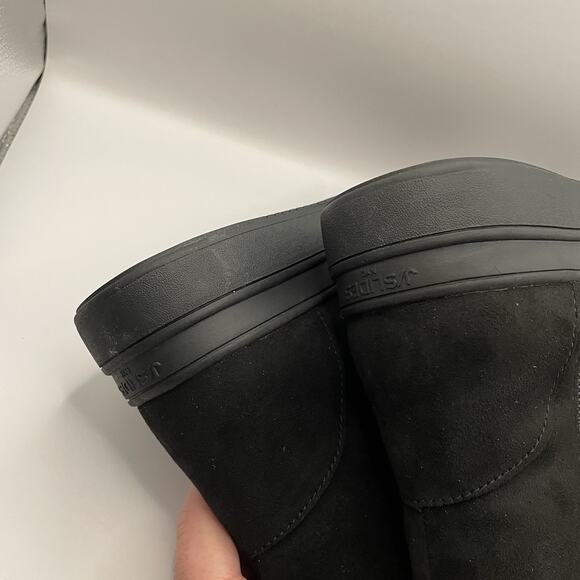 J/Slides NYC Black Suede Luxe Boot Shoes Women’s Size 9 - Picture 6 of 9